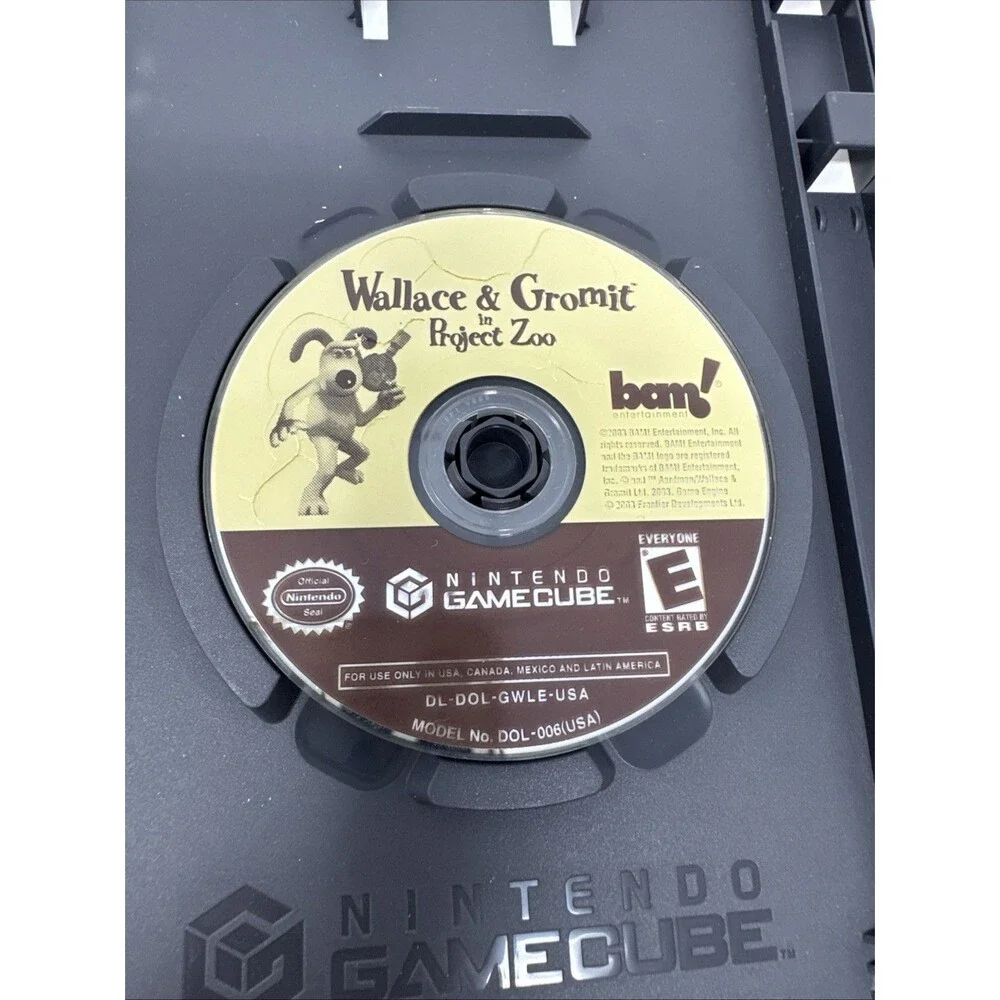 Wallace And Gromit In Project Zoo Nintendo GameCube, 2003 Tested & Working